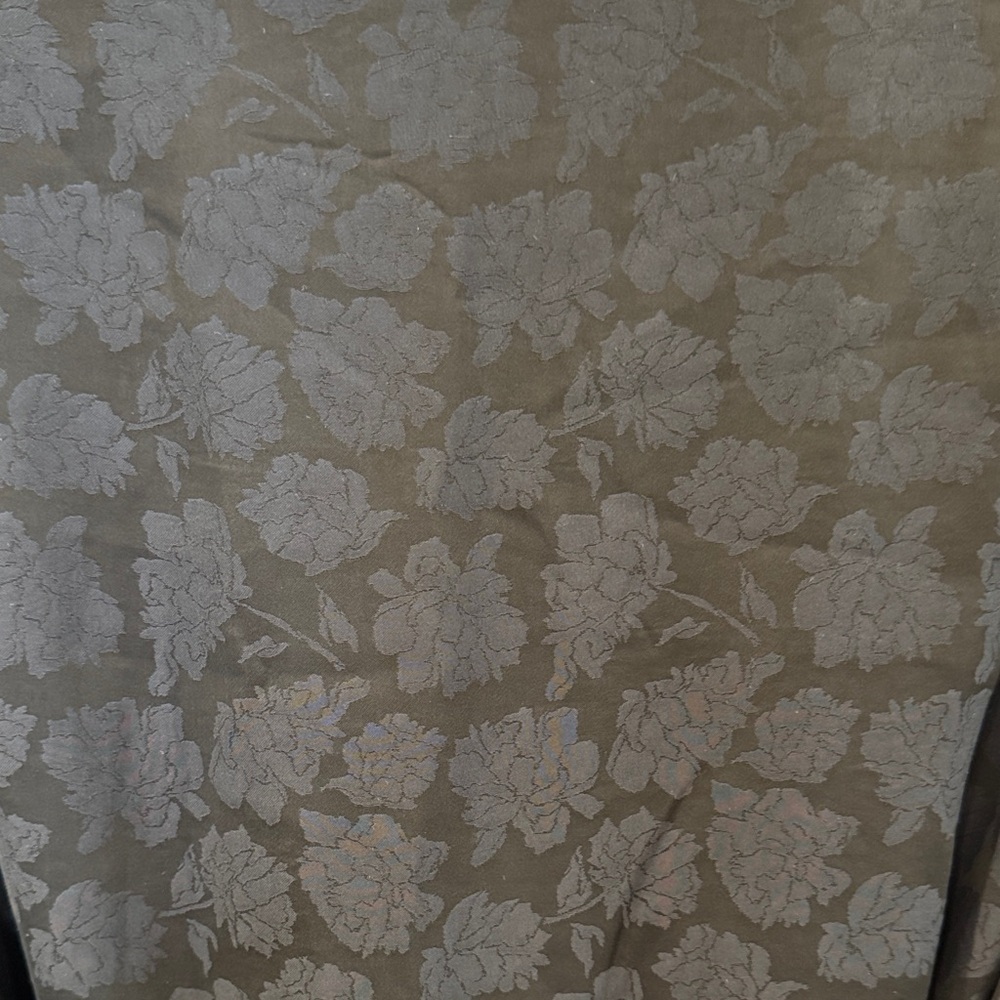 Navy Floral V-neck Long Sleeve Dress - Picture 4 of 10